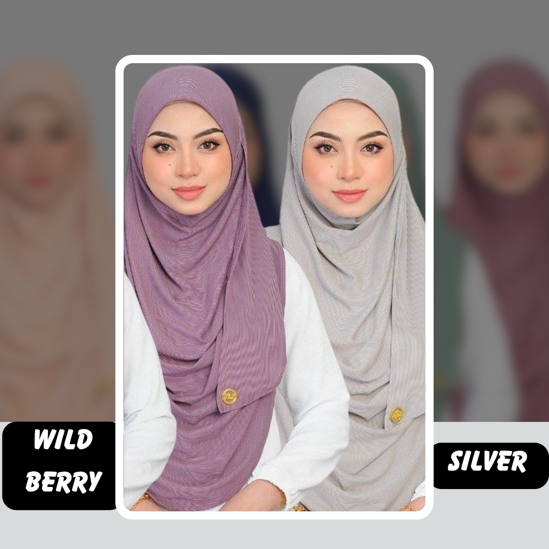 Dayang Ribbed Full Instant Shawl