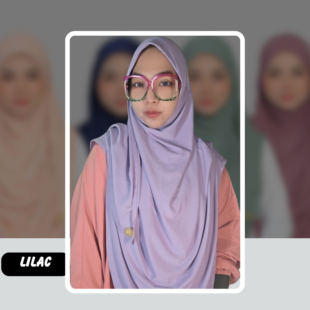 Dayang Ribbed Full Instant Shawl