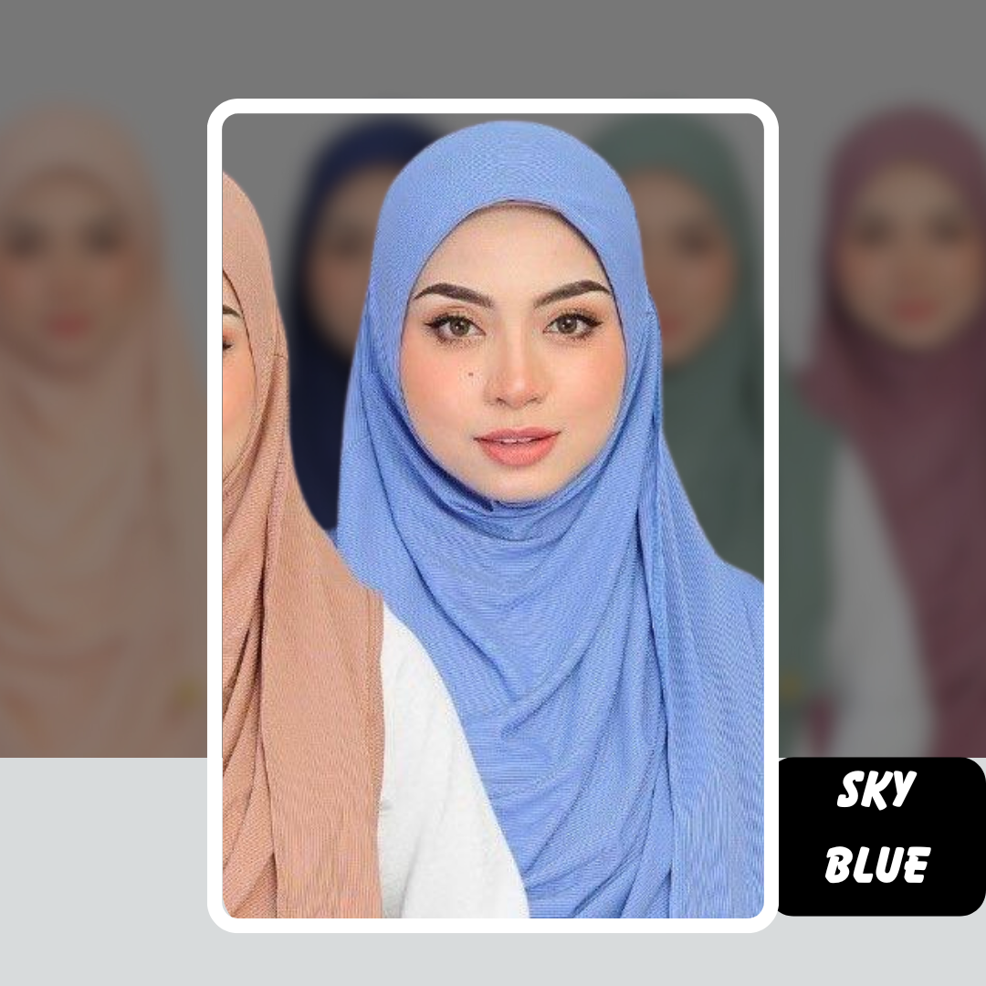 Dayang Ribbed Full Instant Shawl