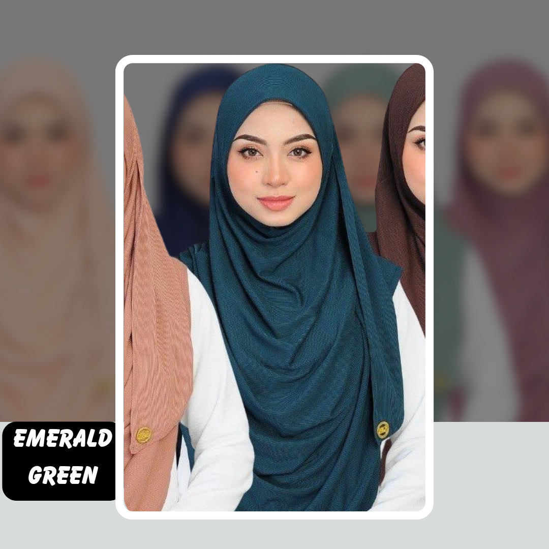 Dayang Ribbed Full Instant Shawl