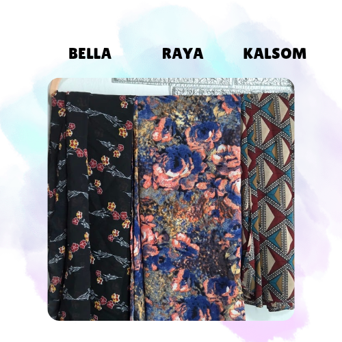 Printed Chiffon Semi Instant Shawl