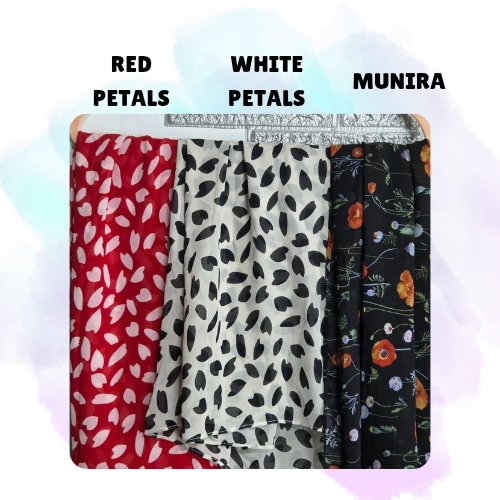 Printed Chiffon Semi Instant Shawl