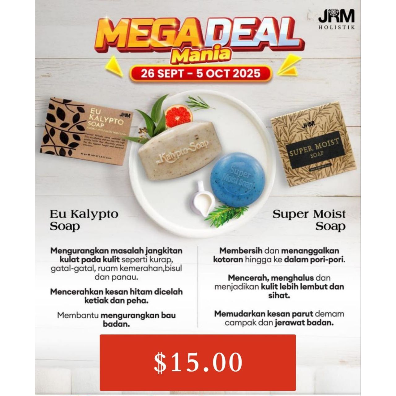 Jrm Eu Kalypto and Super Moist Soap Promo