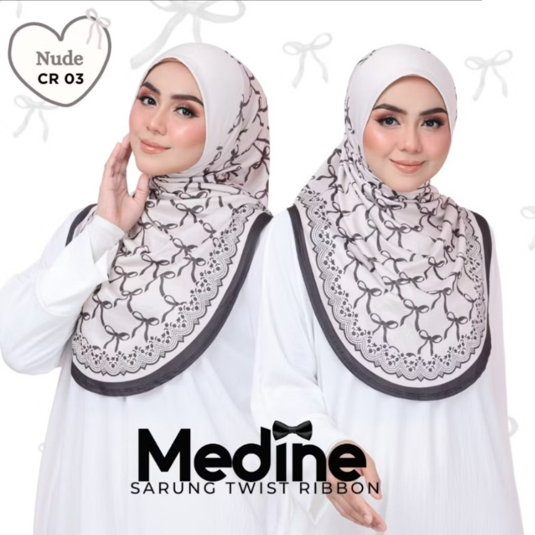 [PO] Medine Twist Ribbon Instant Sarung