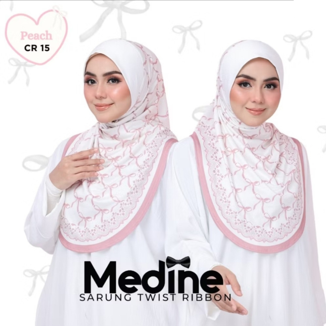 [PO] Medine Twist Ribbon Instant Sarung