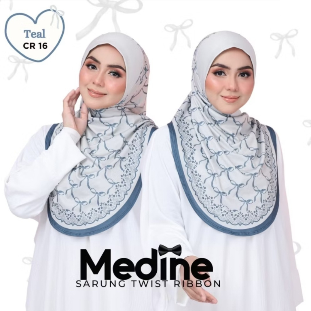 [PO] Medine Twist Ribbon Instant Sarung