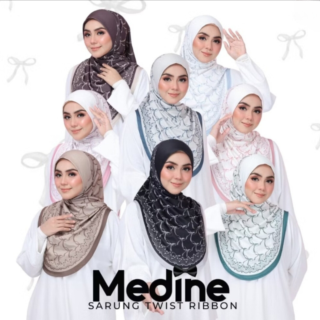 [PO] Medine Twist Ribbon Instant Sarung