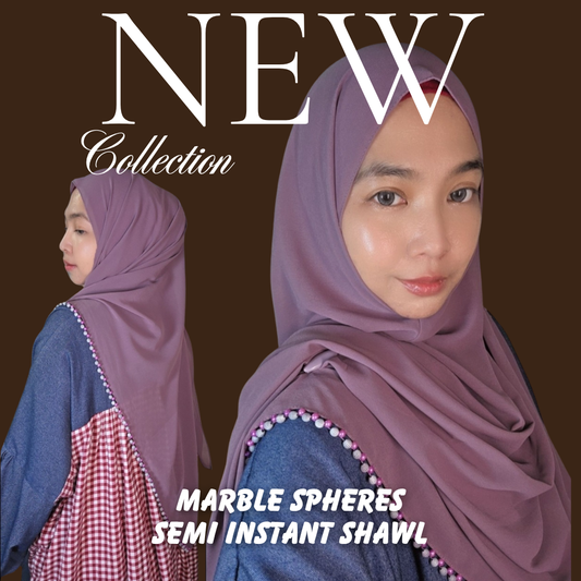 Marble Spheres Semi Instant Shawl