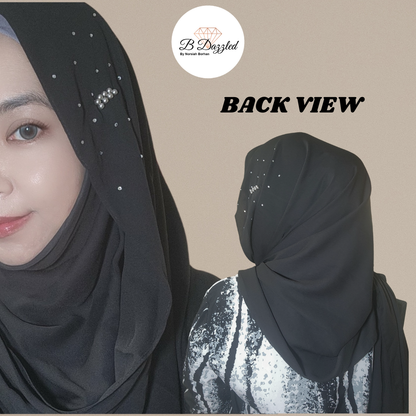 Black Beauty Instant Shawl