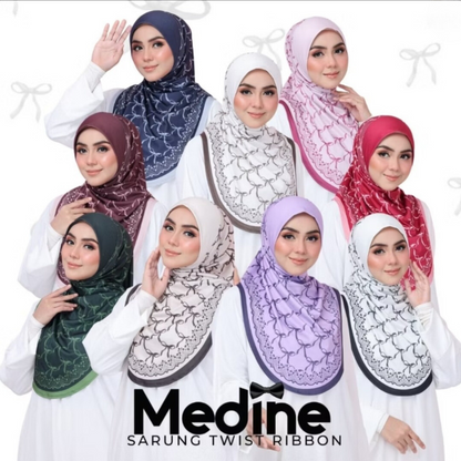 [PO] Medine Twist Ribbon Instant Sarung