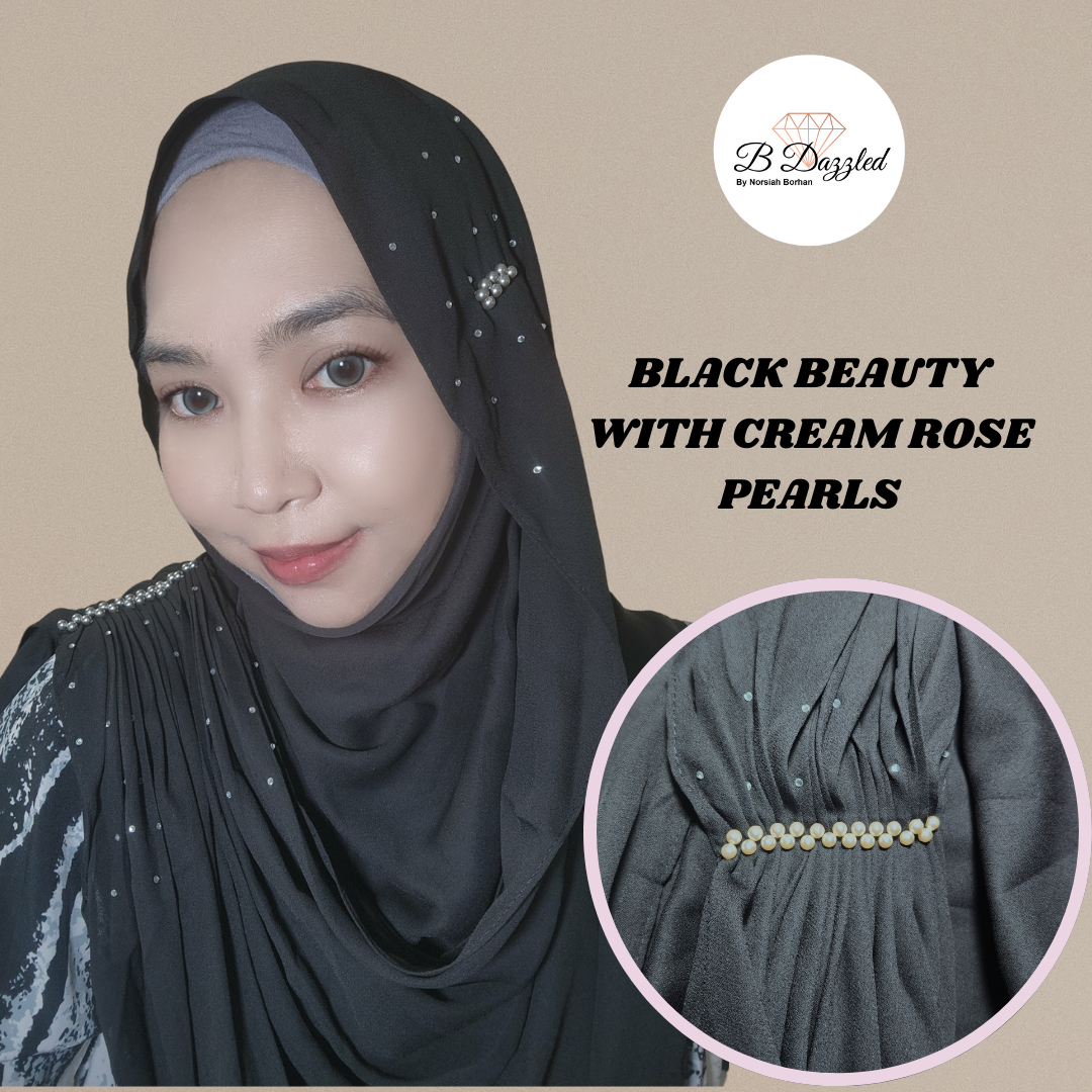 Black Beauty Instant Shawl