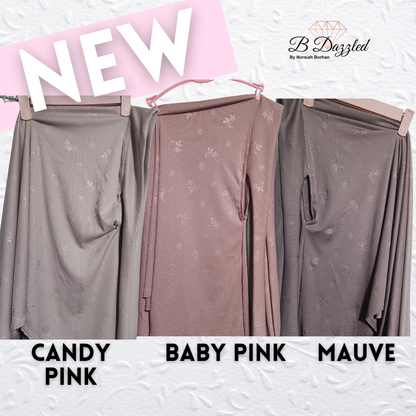 *NEW LAUNCH* Emboss Ribbed Tie Back Khimar