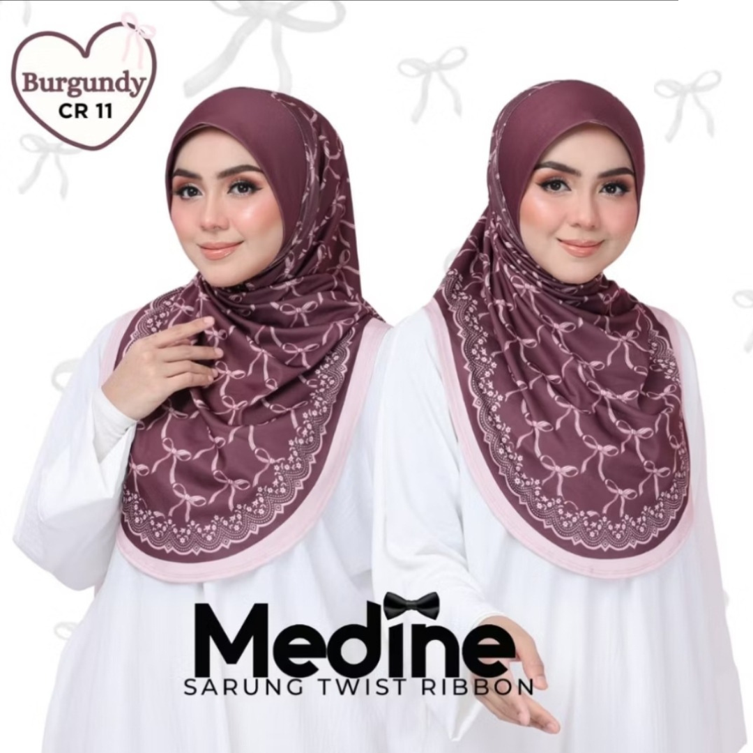 [PO] Medine Twist Ribbon Instant Sarung