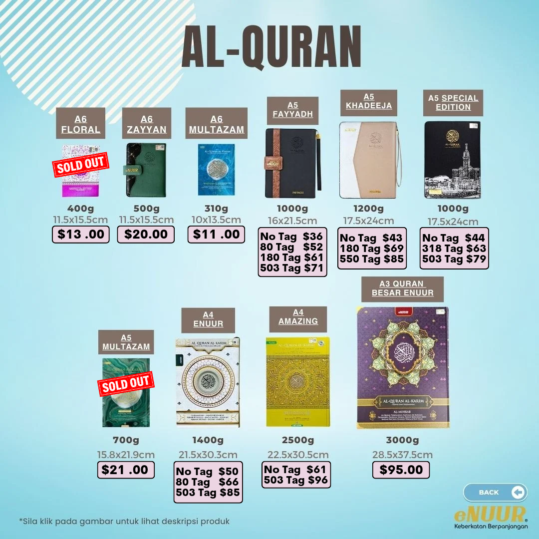 Al Quran A5 Special Edition Mekah Clock Tower