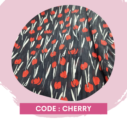 Pleated Chiffon Long Shawl