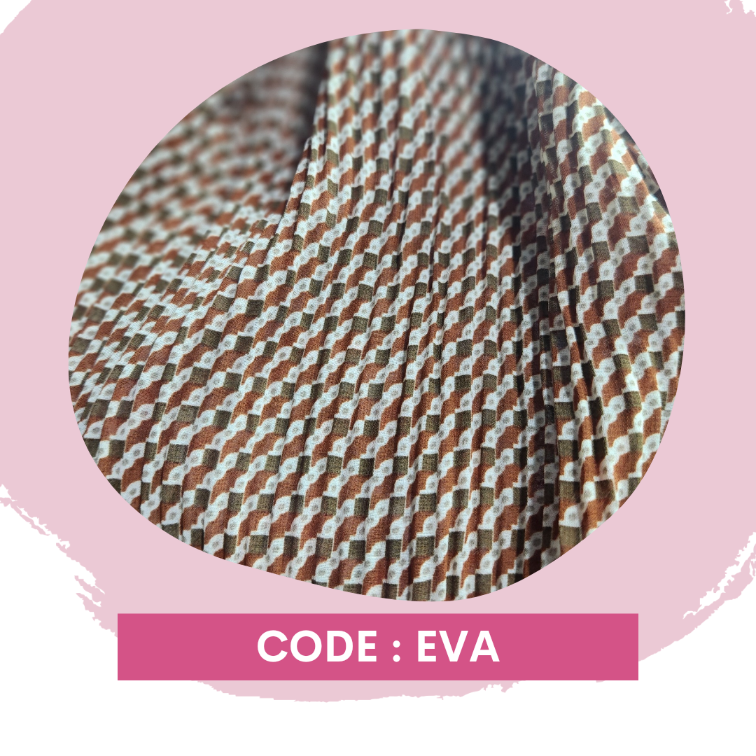 Pleated Chiffon Long Shawl