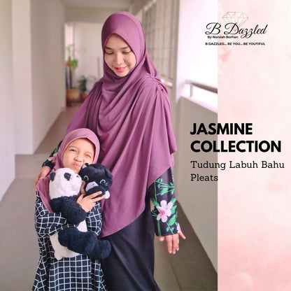 [PO] Tudung Labuh Jasmine Bahu Pleats (Kids)