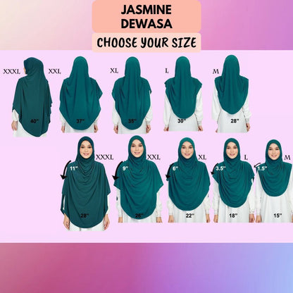 [PO] Tudung Labuh Jasmine Bahu Pleats (Kids)