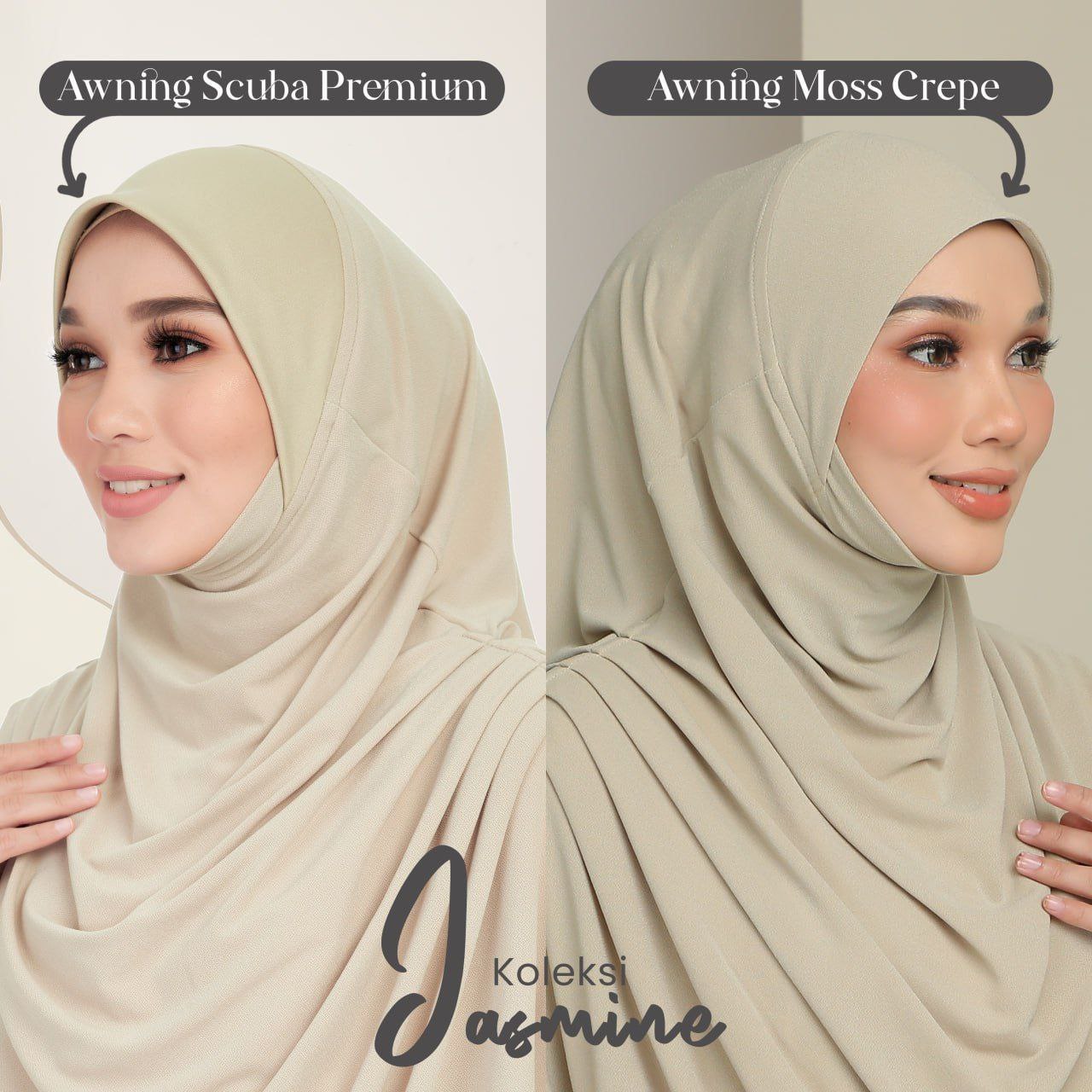 [PO] Tudung Labuh Jasmine Bahu Pleats (Kids)