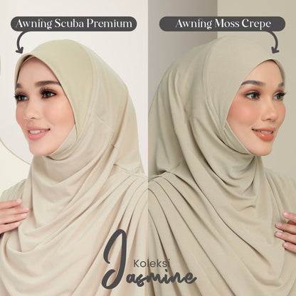 [PO] Tudung Labuh Jasmine Bahu Pleats (Adult)