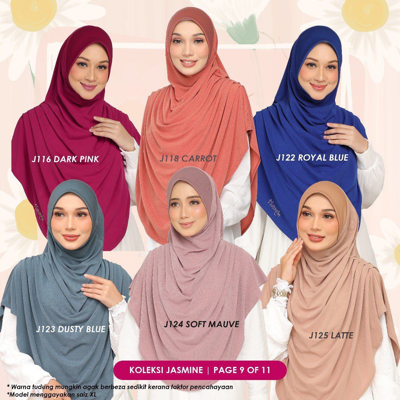 [PO] Tudung Labuh Jasmine Bahu Pleats (Kids)