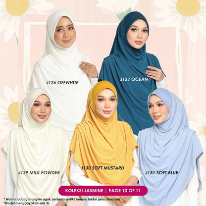 [PO] Tudung Labuh Jasmine Bahu Pleats (Kids)