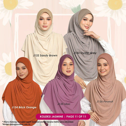 [PO] Tudung Labuh Jasmine Bahu Pleats (Kids)