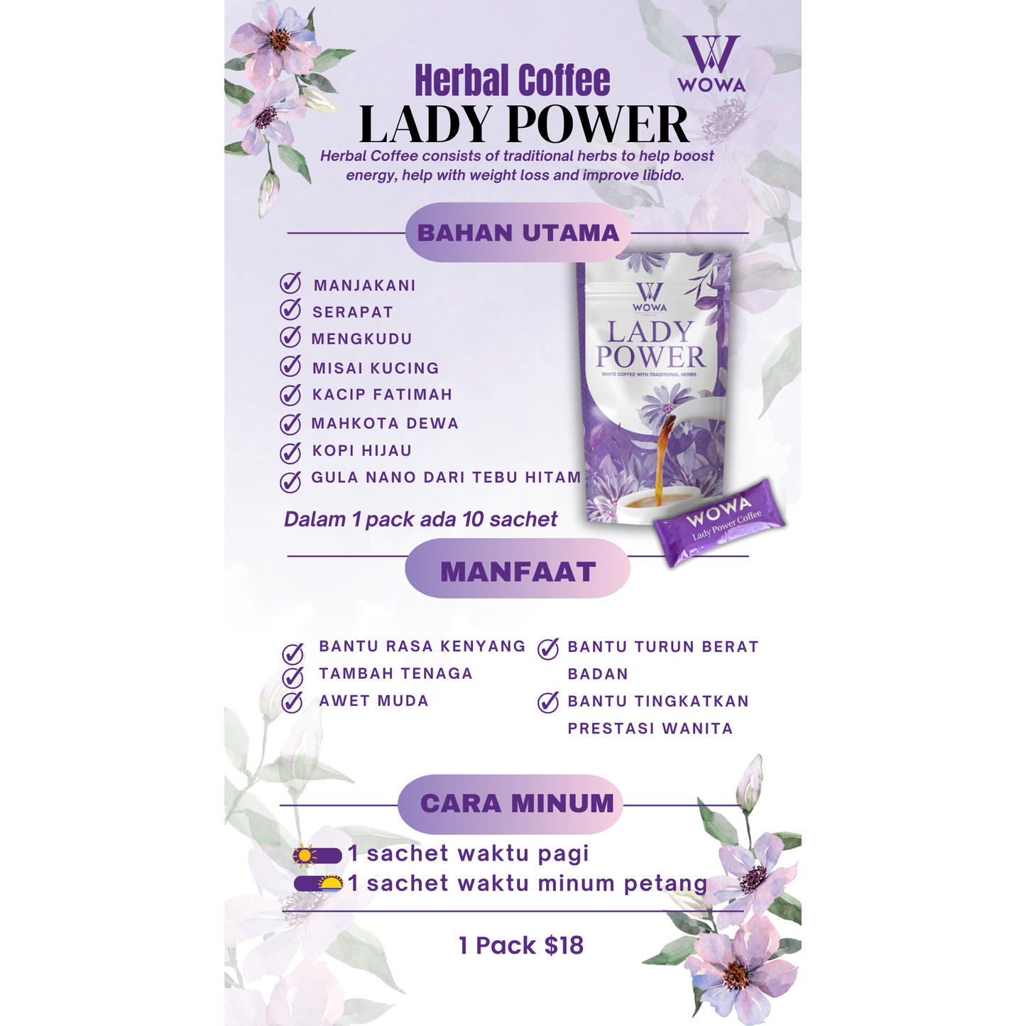 Wowa Lady Power White Coffee