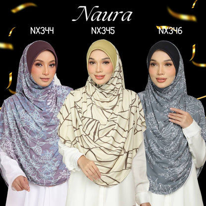 [PO] Tudung Labuh Naura Bahu Pleats -  Hurunein