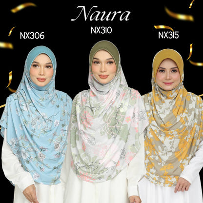 [PO] Tudung Labuh Naura Bahu Pleats -  Hurunein