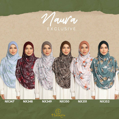 [PO] Tudung Labuh Naura Bahu Pleats -  Hurunein