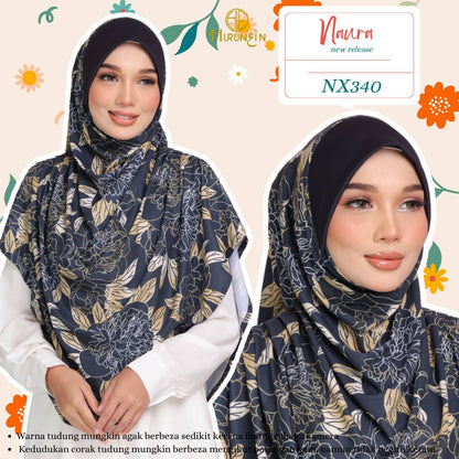 [PO] Tudung Labuh Naura Bahu Pleats -  Hurunein