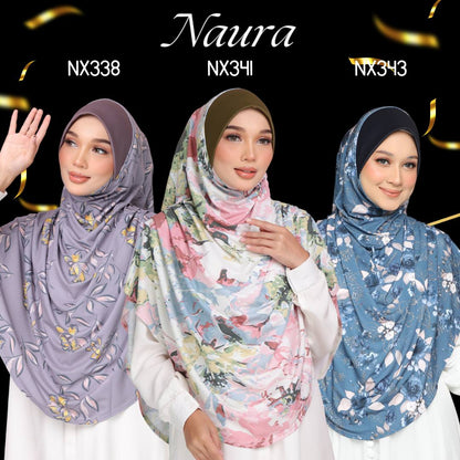 [PO] Tudung Labuh Naura Bahu Pleats -  Hurunein