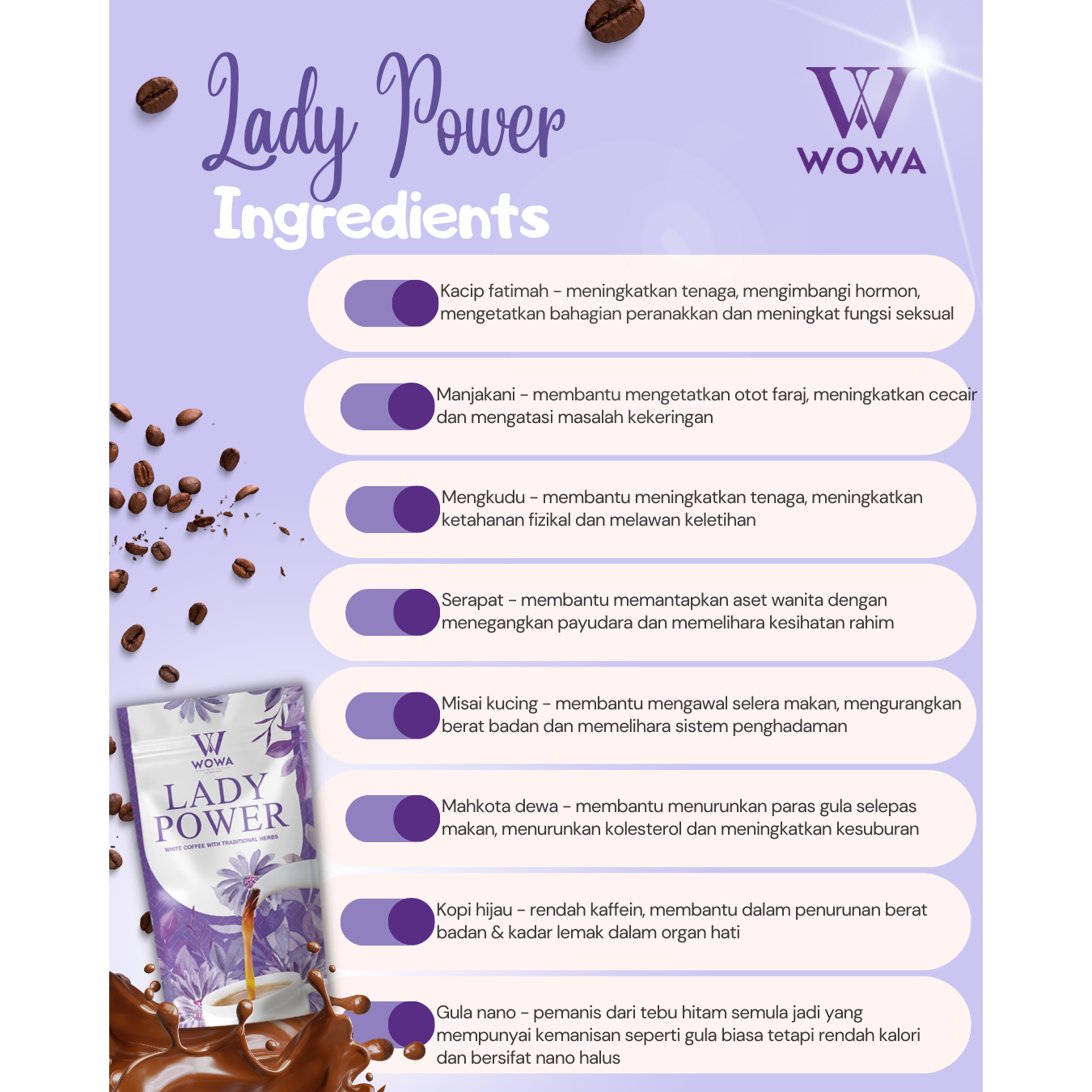 Wowa Lady Power White Coffee