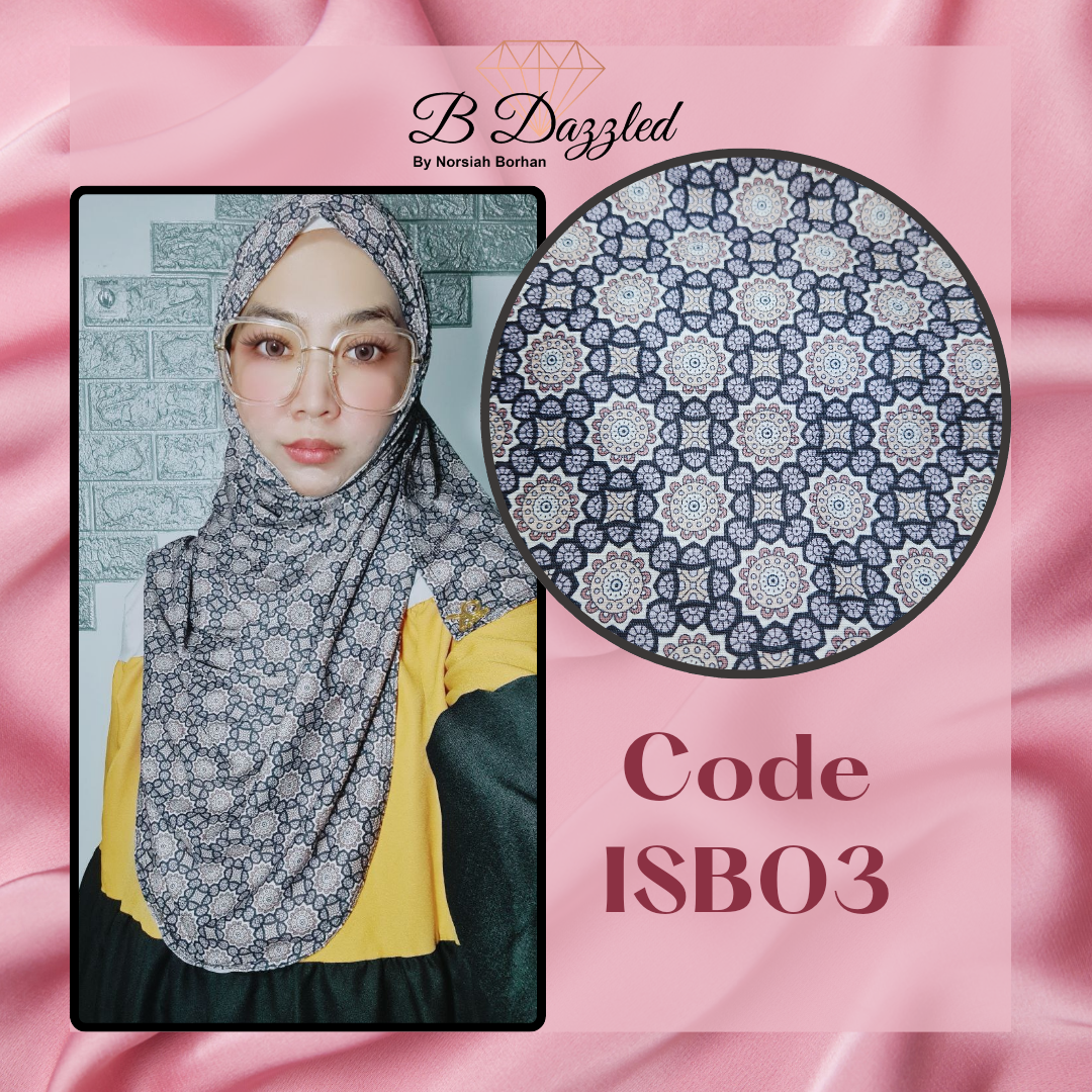 *NEW LAUNCH* Isabelle Printed Ribbed Semi Instant Shawl