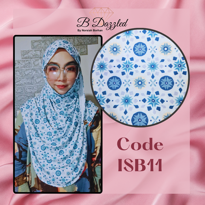 *NEW LAUNCH* Isabelle Printed Ribbed Semi Instant Shawl