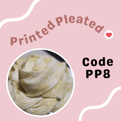 Printed Pleated Semi Instant Shawl