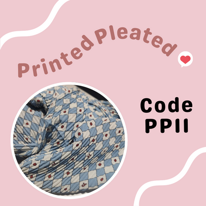 Printed Pleated Semi Instant Shawl