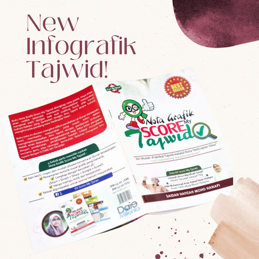 Buku Nota Grafik Score My Tajwid for Al Quran