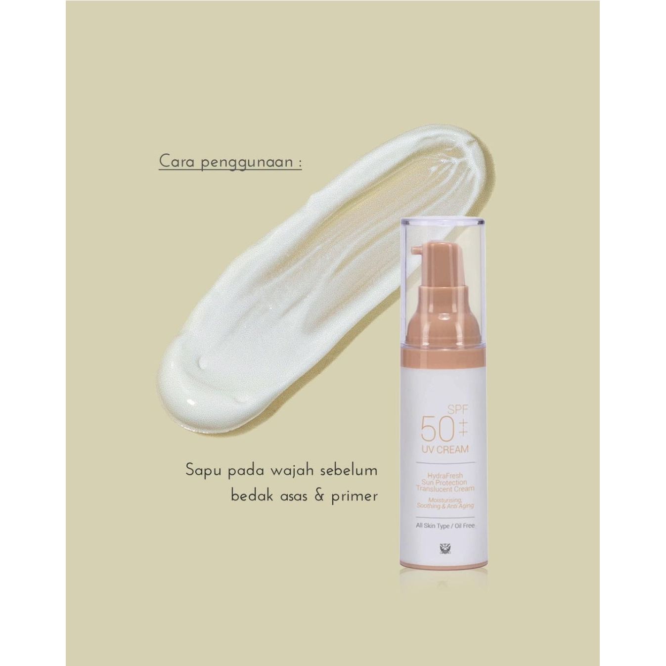 Sendayu Tinggi UV Cream SPF50++ Hydra Fresh Sun Protection Translucent Sunscreen