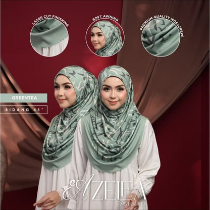 Tudung Sarung Azelea Jawi Series Laser Cut