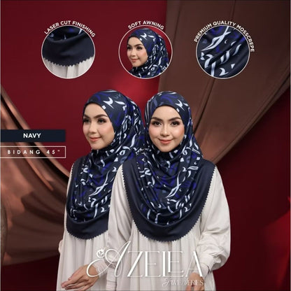 Tudung Sarung Azelea Jawi Series Laser Cut