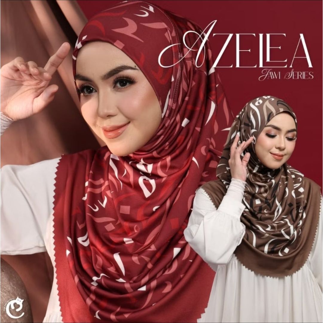 Tudung Sarung Azelea Jawi Series Laser Cut