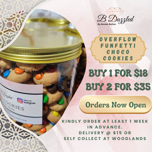 Overflow Funfetti Choco Cookies (Order 1 to 2 weeks in advance)