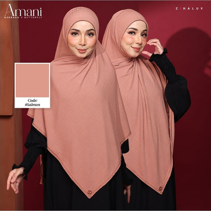 Tudung Sarung Twist Amani Berdagu V Butterfly by Zihaluv