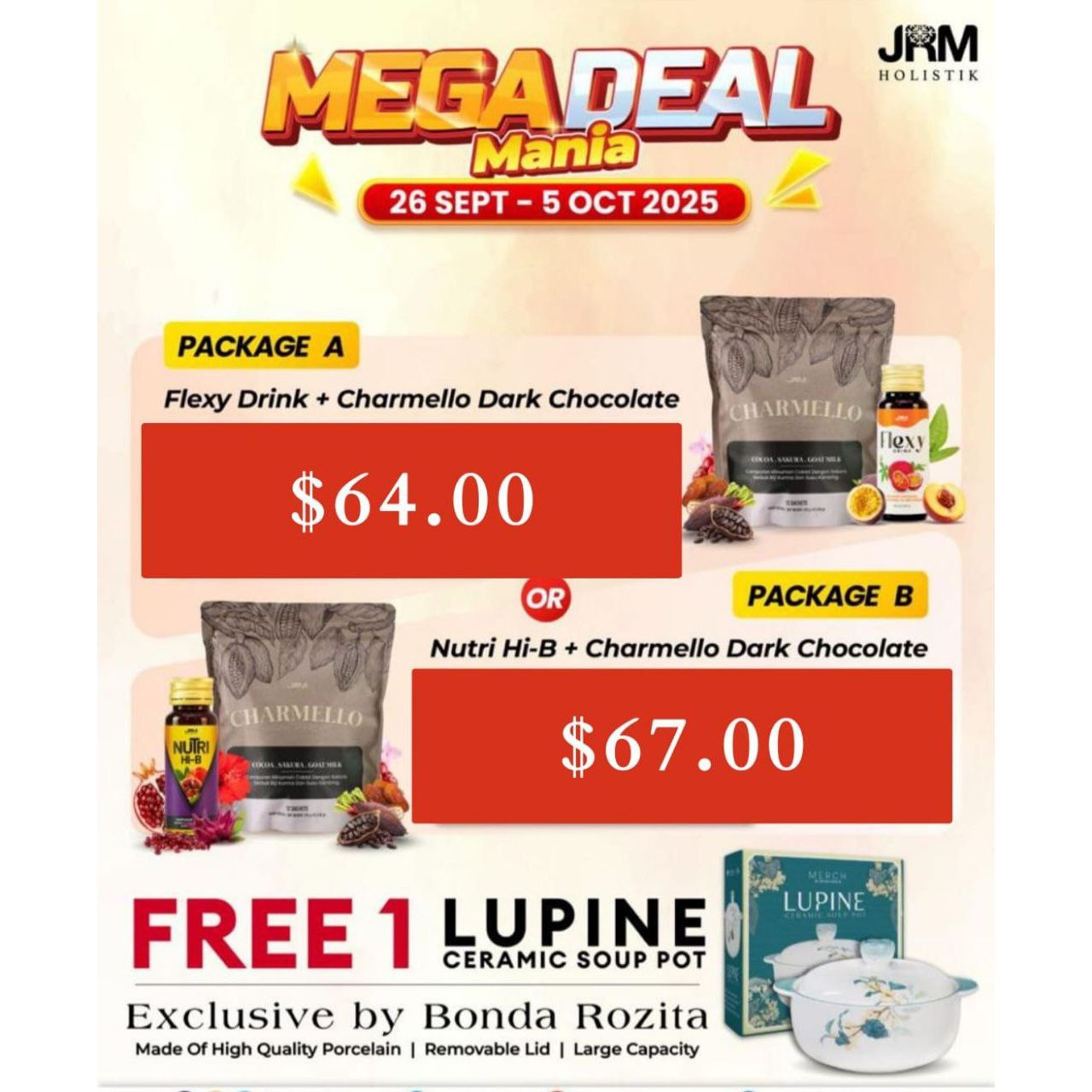 JRM Charmello Package Promo