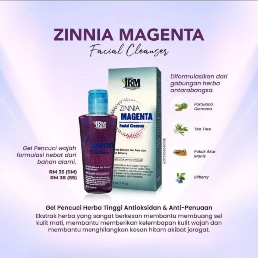 JRM Zinnia Magenta  Facial Cleanser (180ml)