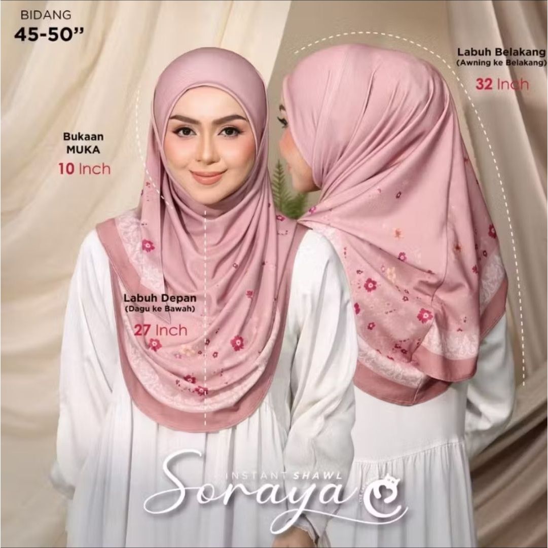 Soraya Instant Shawl with Flap