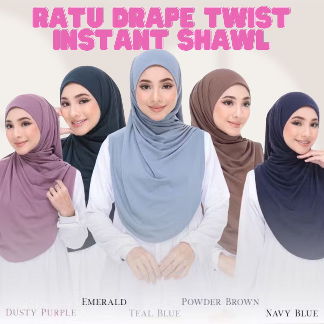 Ratu Drape Twist Instant Shawl