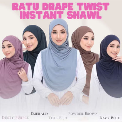 Ratu Drape Twist Instant Shawl